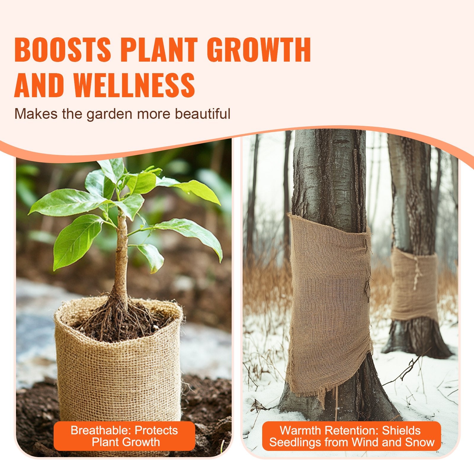 Burlap Fabric Roll, 40” X 75 Ft & 50 X 50 High Density Wide Natural Burlap Fabric Rolls