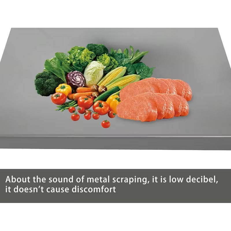 1pc Extra Large Thickened Stainless Steel Chopping Board