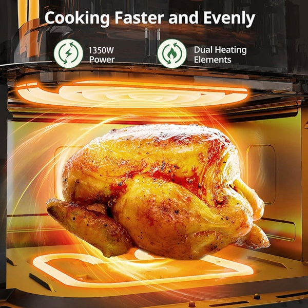10L Air Fryer Digital Kitchen Oven Healthy Frying Cooker