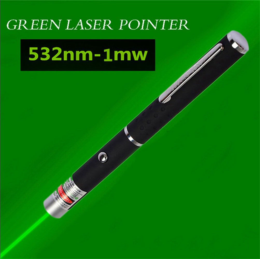 532nm Green Laser Pointer Pen Light Visible Single Beam AAA Lazer Torch 5PCS Mini Small Teaching Pen Light Pet Toys