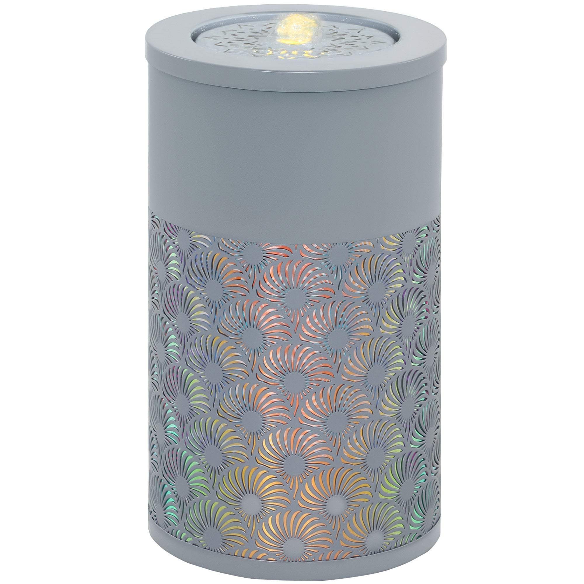 30 Cm Tall Garden Waterfall Fountain With LED Lights And Pump