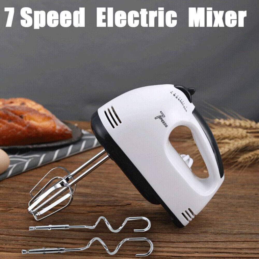 Electric Handheld Whisk 7 Speed Hand Mixer