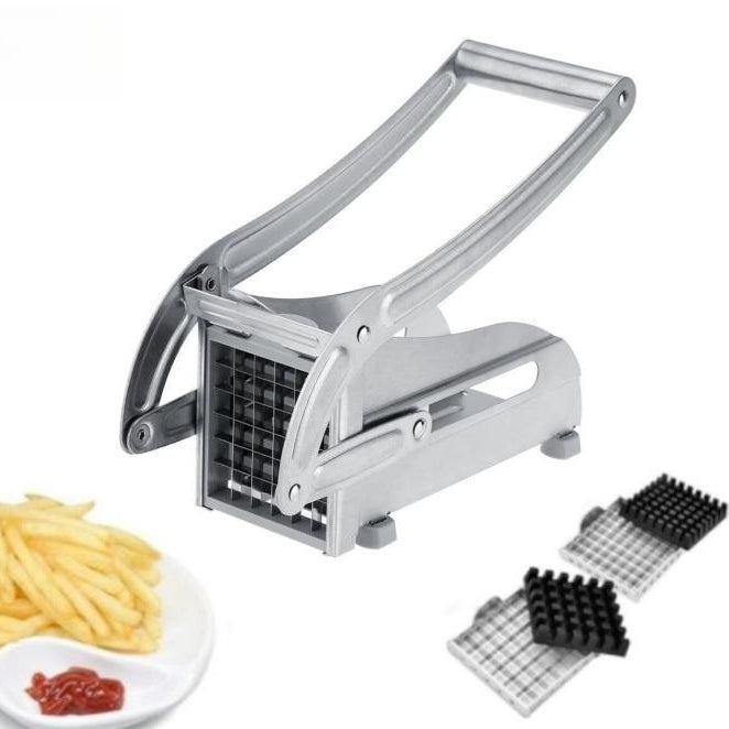 2 Blades Stainless Steel French Fry Cutter