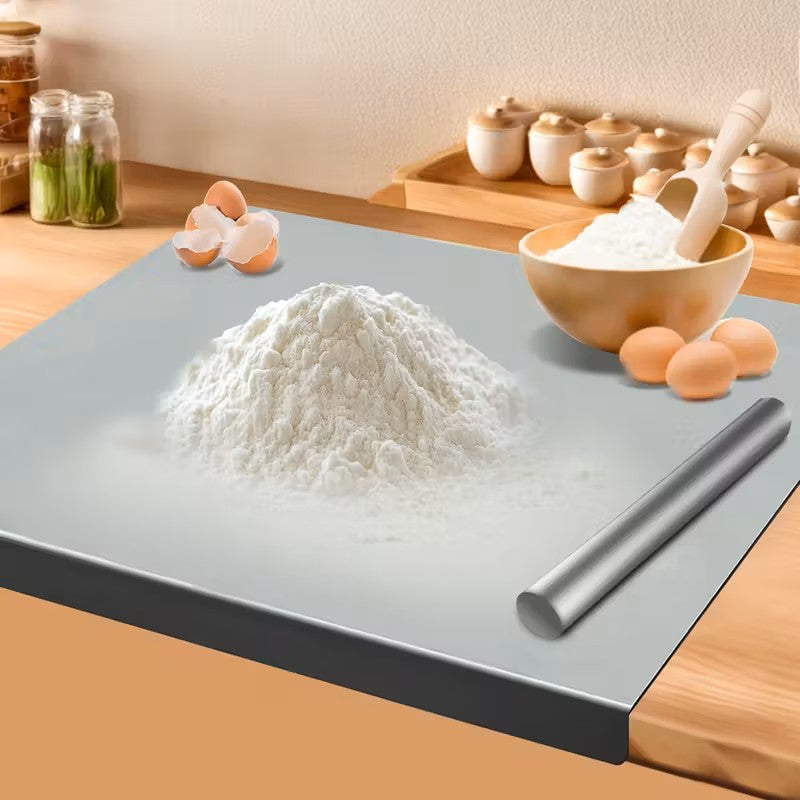 1pc Extra Large Thickened Stainless Steel Chopping Board