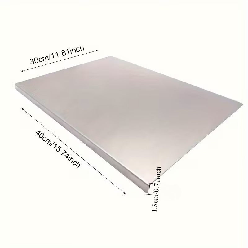 1pc Extra Large Thickened Stainless Steel Chopping Board