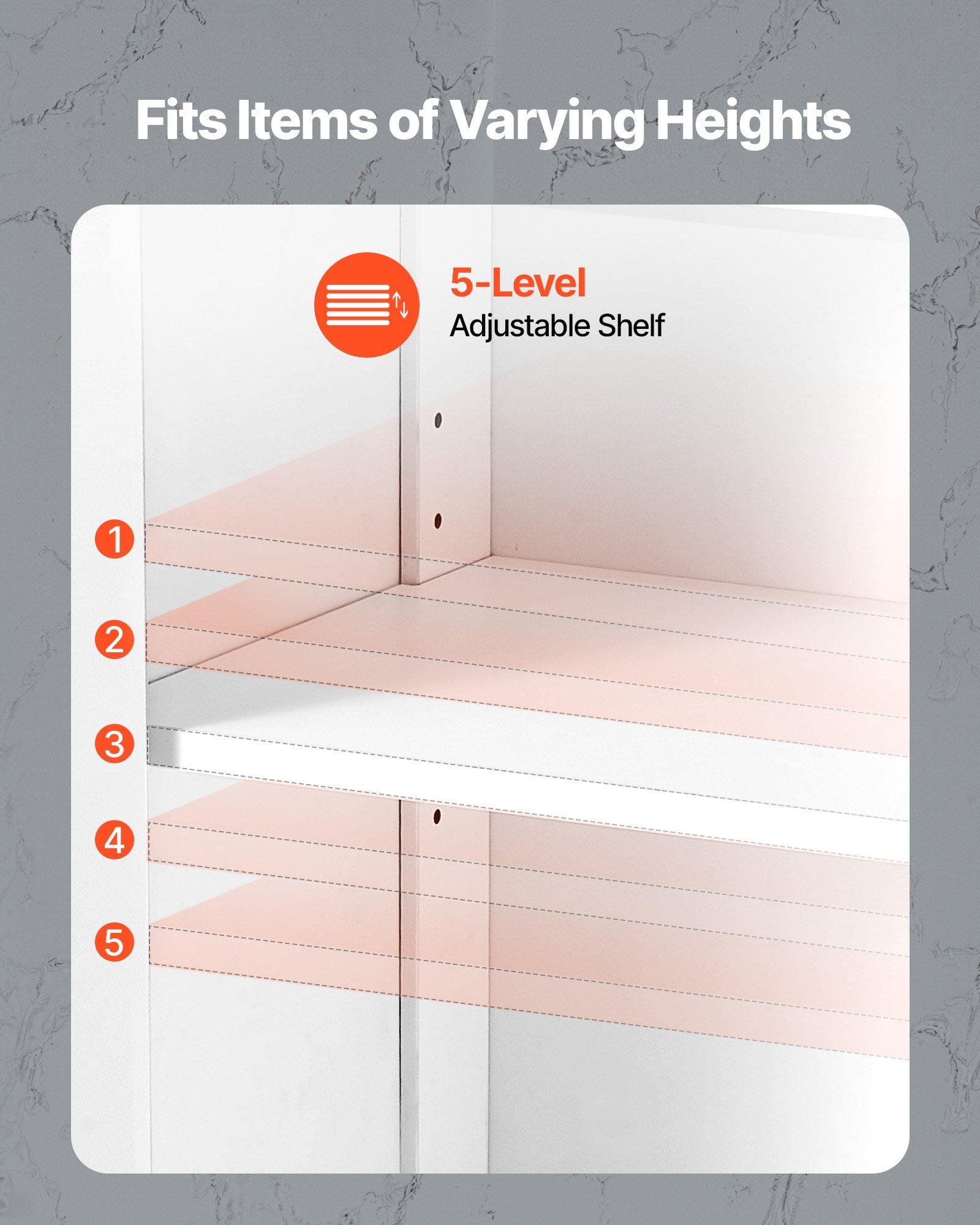 Bathroom Floor Cabinet, 4-Tier, Wooden Storage Organizer With 4 Doors And Adjustable Shelf