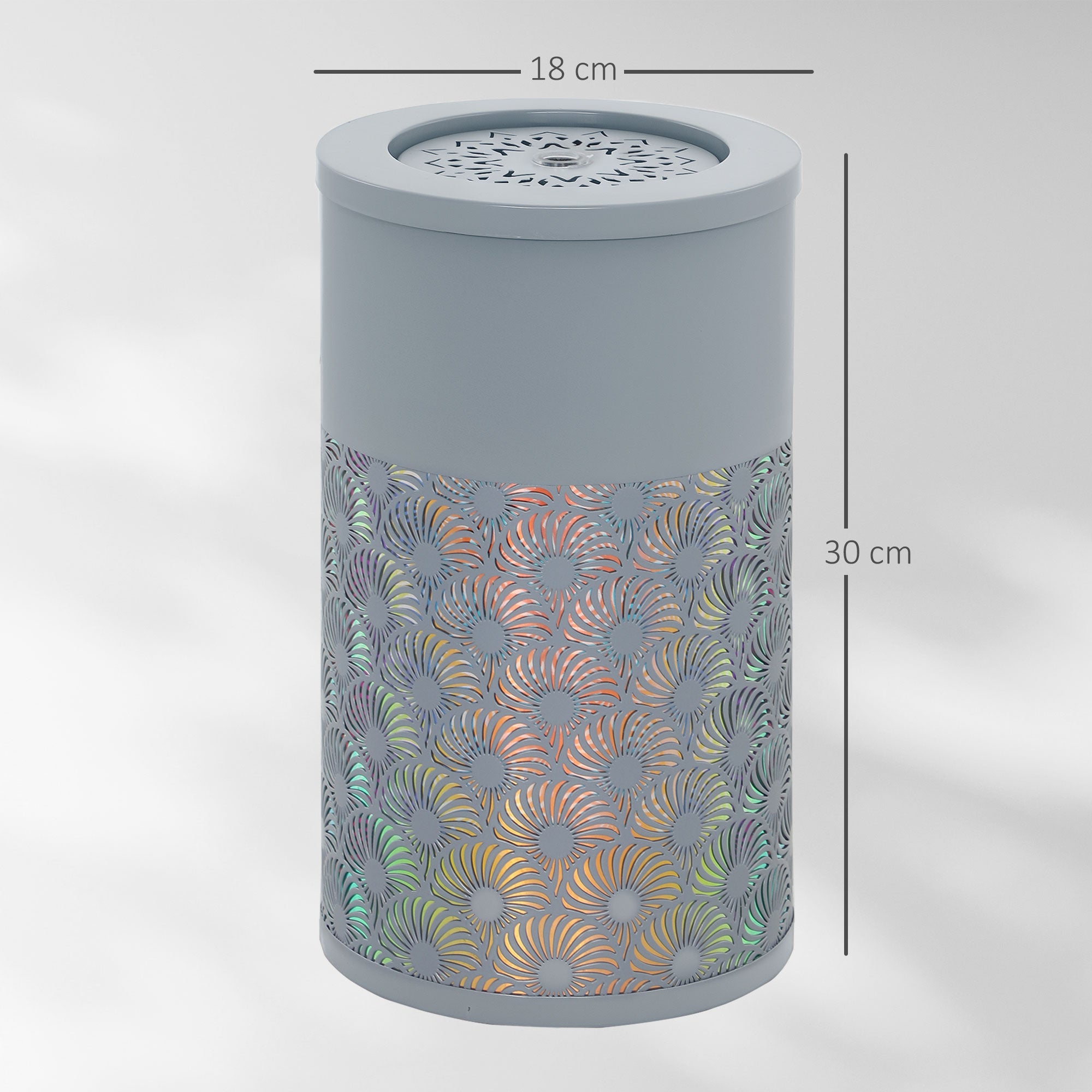 30 Cm Tall Garden Waterfall Fountain With LED Lights And Pump