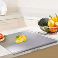 1pc Extra Large Thickened Stainless Steel Chopping Board