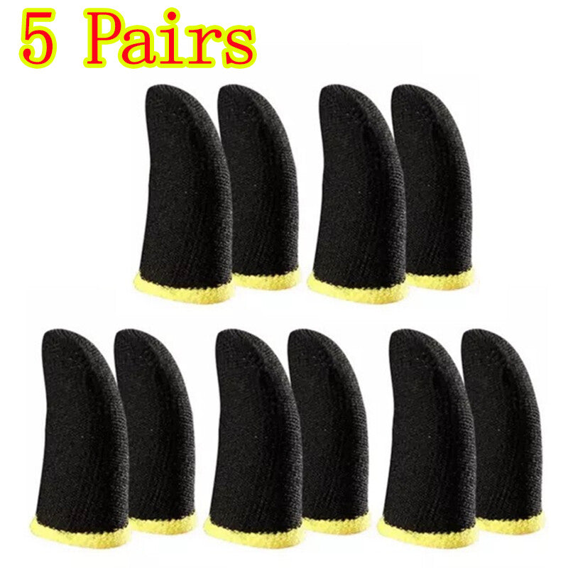10x Mobile Game Thumb Sleeves Phone Gaming Finger Sleeve Cod Mobile Anti-sweat