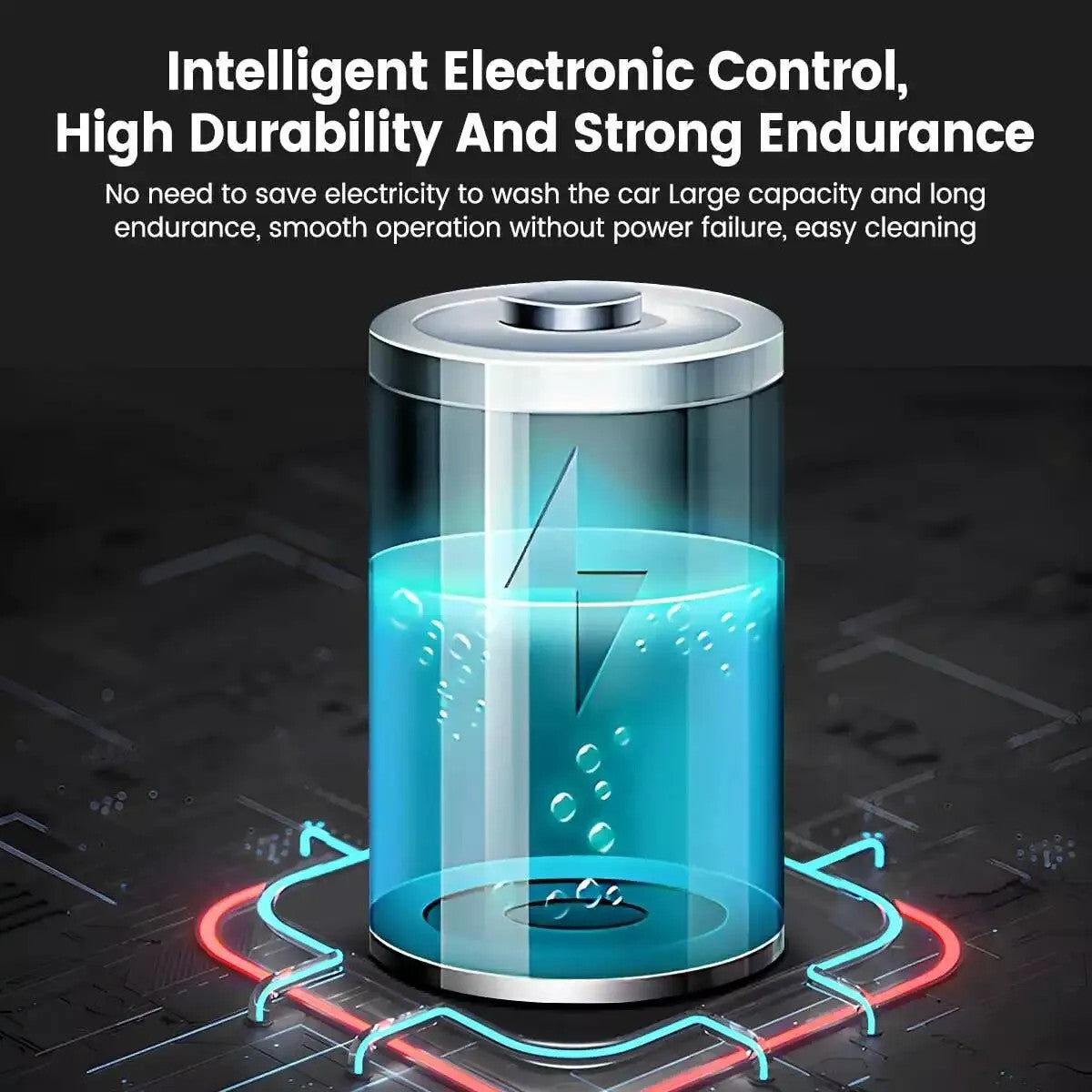 Portable Cordless Car Pressure Washer Water High Jet Wash Cleaner Gun And 2 Battery