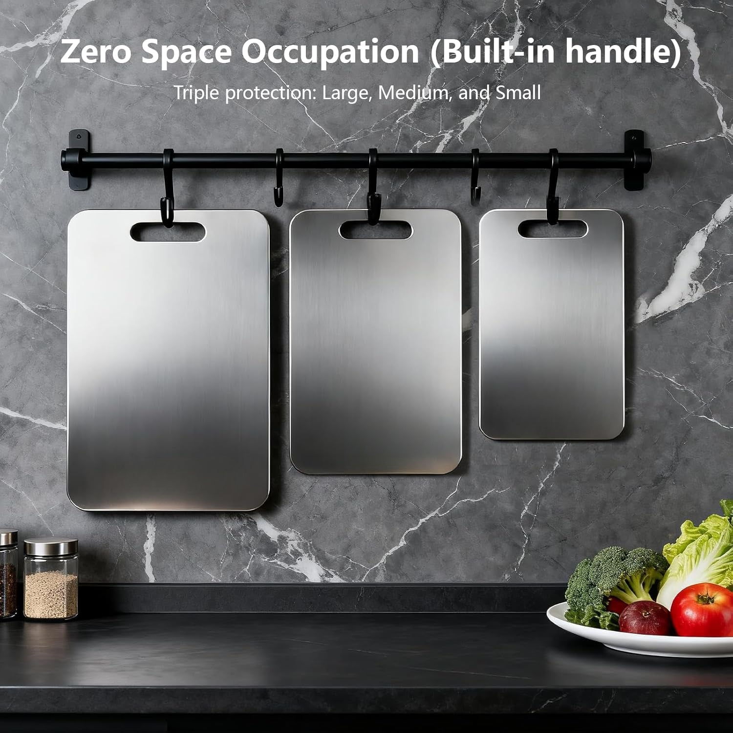 Three-Piece Thickened Titanium Cutting Board