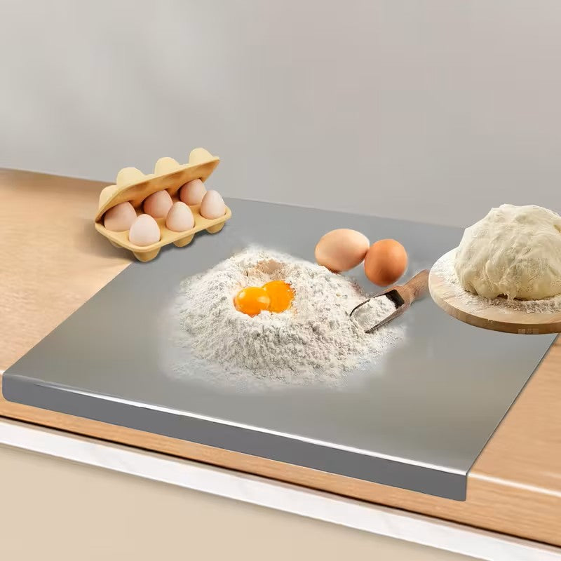 1pc Extra Large Thickened Stainless Steel Chopping Board