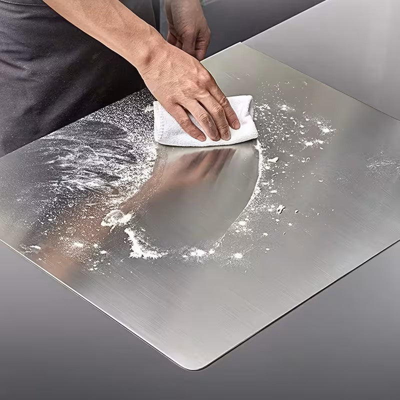 1pc Extra Large Thickened Stainless Steel Chopping Board