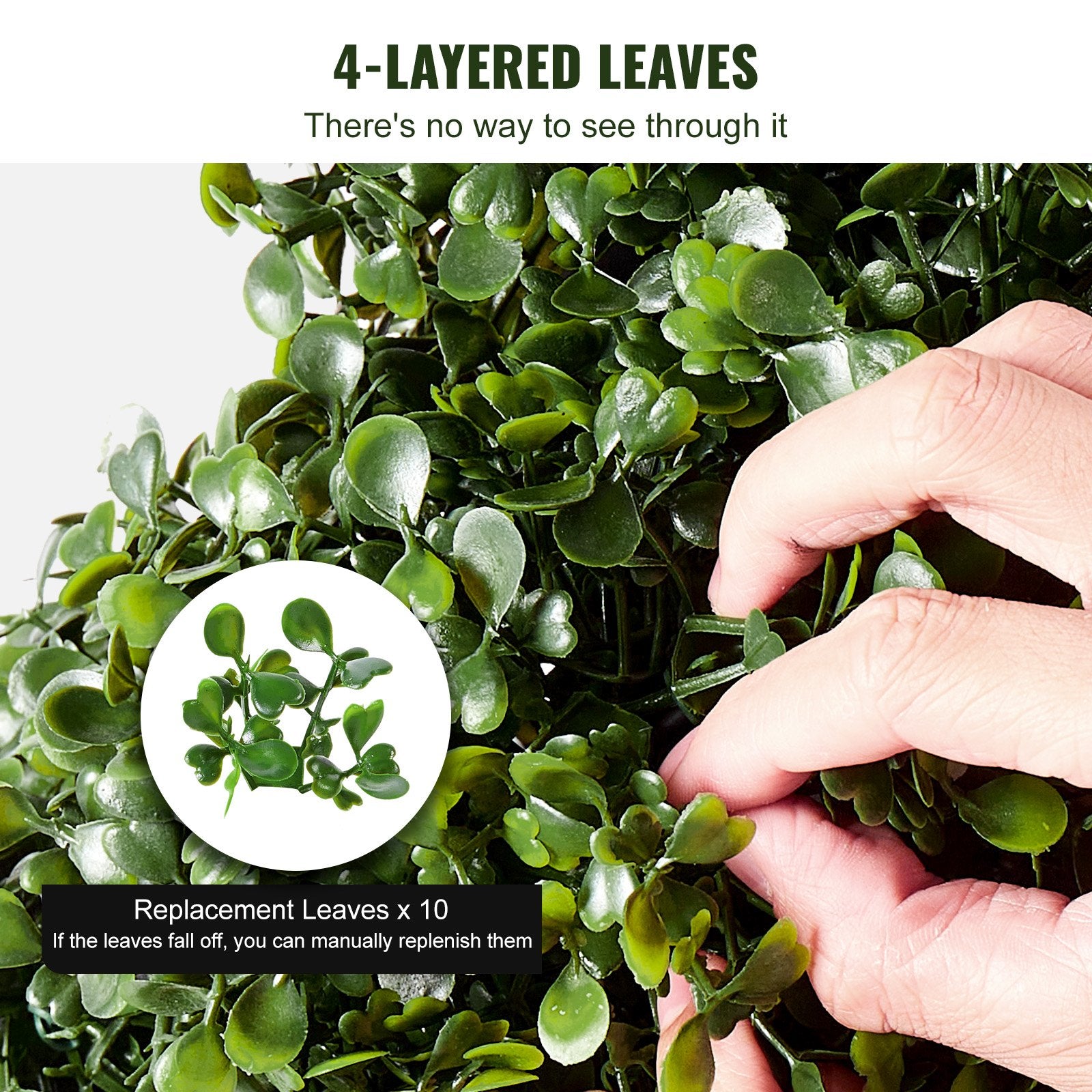 Artificial Boxwood Topiary Tree, 60 Inch Tall (2 Pieces), Spiral Faux Topiary Trees