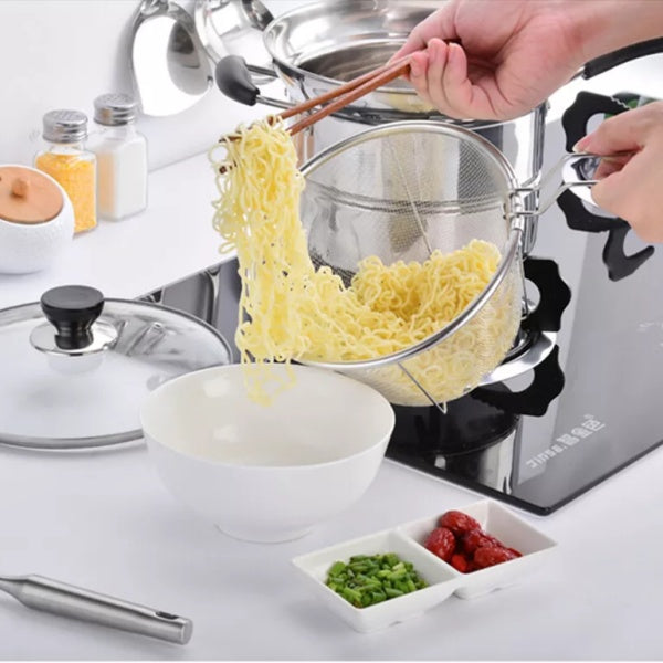 4pc Non Stick Chip Pan Deep Fat Fryer Cooking