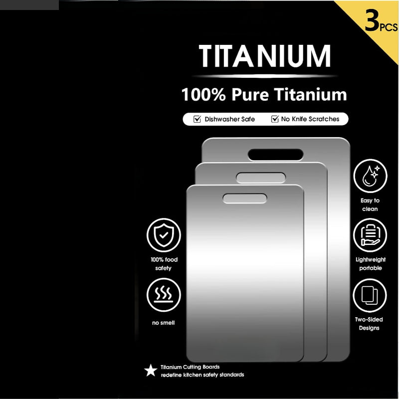 Three-Piece Thickened Titanium Cutting Board