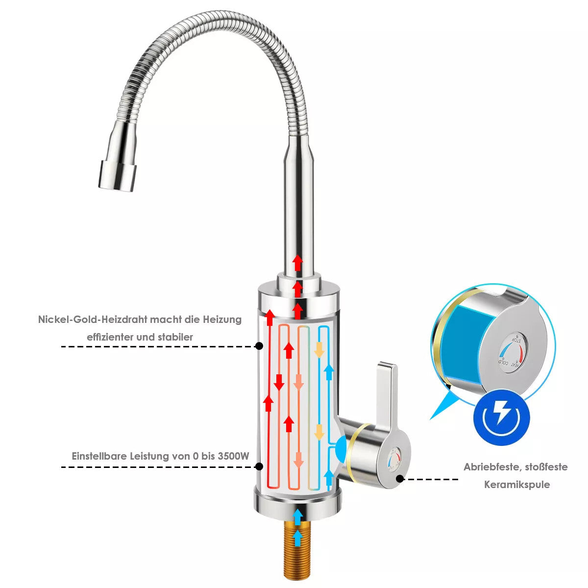 Instant Heating Electric Tap Water